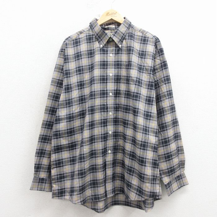 エルエルビーン 00s 長袖シャツ チェック グレー メンズXL相当 | 古着
