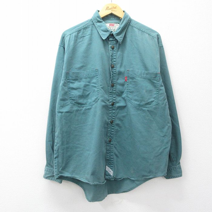 リーバイス 長袖シャツ グリーン メンズXL相当 | 古着