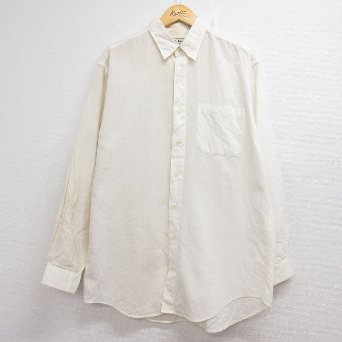 エルエルビーン 90s 長袖シャツ ベージュ メンズXL相当 | 古着