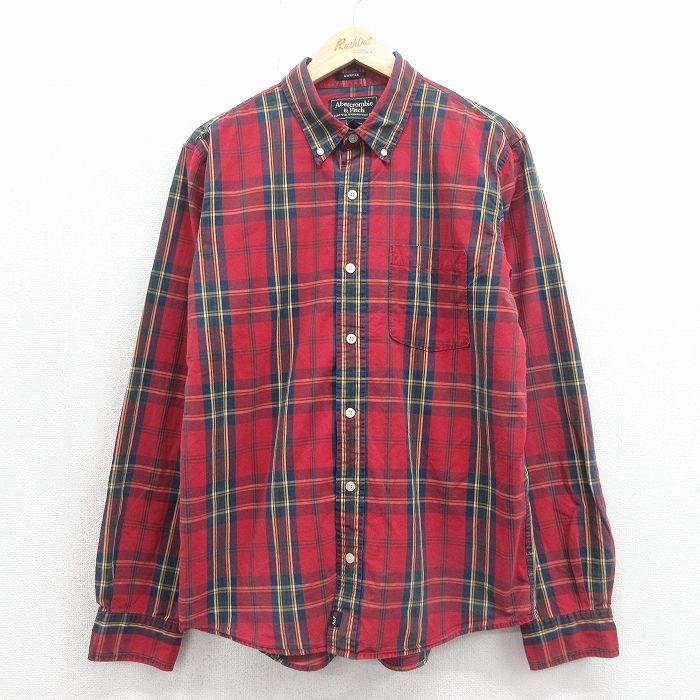 アバクロンビー 00s 長袖シャツ レッドチェック メンズL相当 | 古着