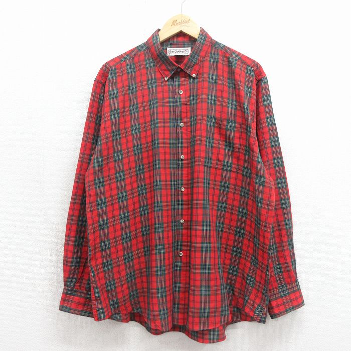 ギャップ 80s 長袖シャツ レッドチェック メンズXL相当 | 古着