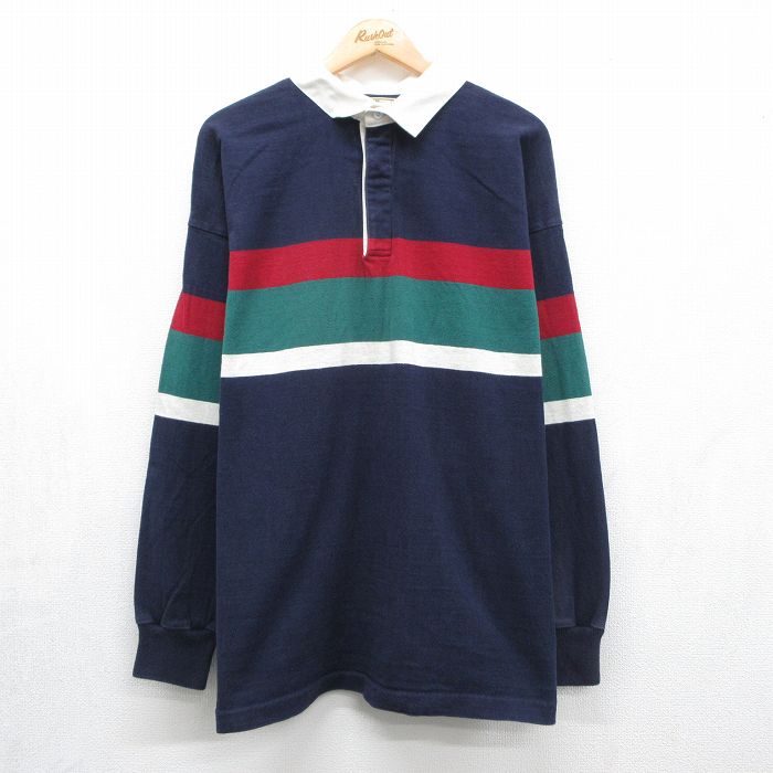 エルエルビーン 80s ラガーシャツ ネイビー メンズXL相当 | 古着