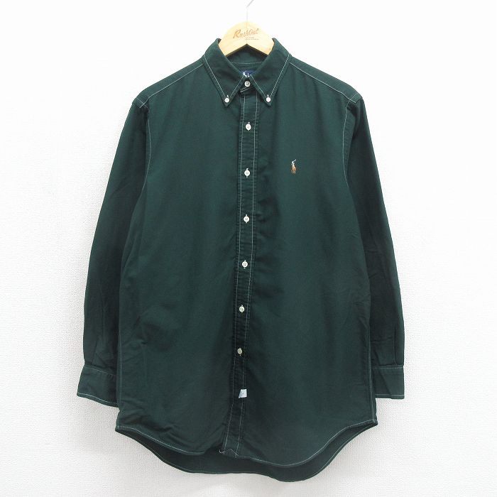 ラルフローレン 90s 長袖シャツ ワンポイントロゴ メンズL相当 | 古着