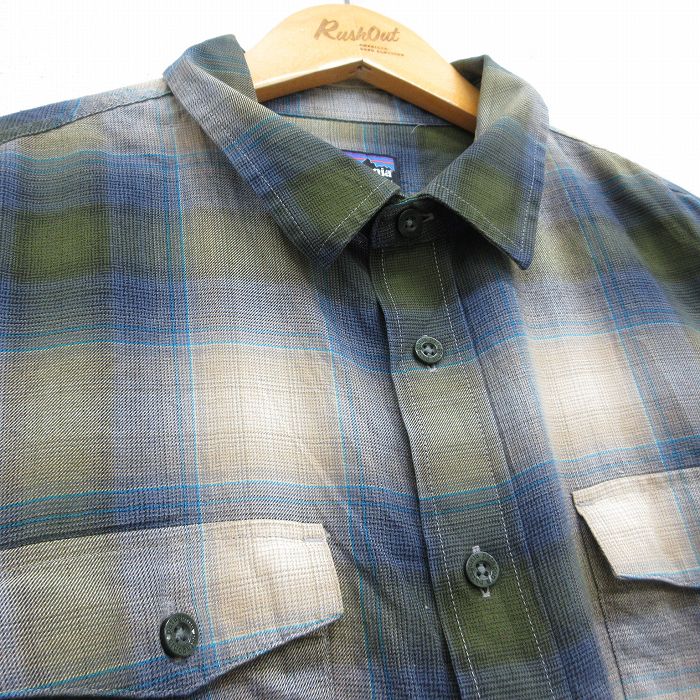 古着通販 L☆古着 パタゴニア patagonia 長袖 ブランド シャツ メンズ