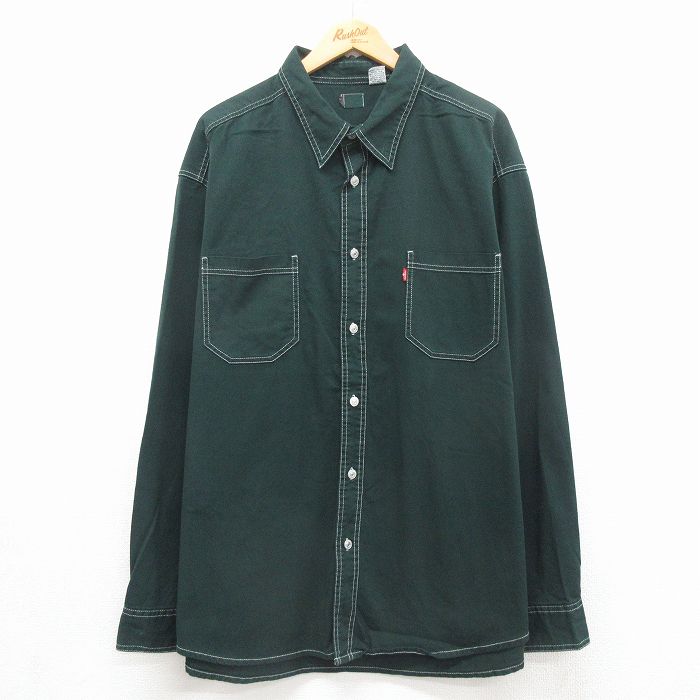 リーバイス 長袖シャツ グリーン メンズXL相当 | 古着