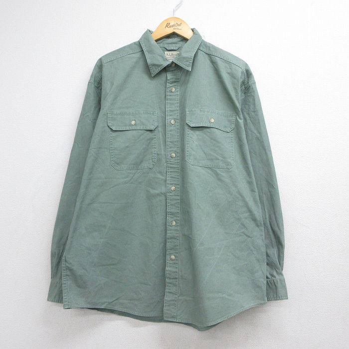 エルエルビーン 00s 長袖シャツ カーキ メンズXL相当 | 古着