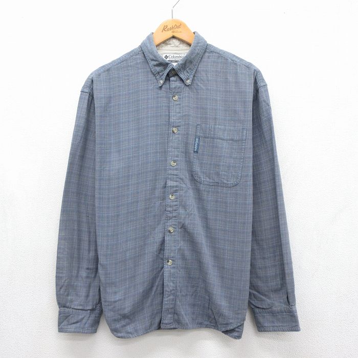コロンビア 00s 長袖シャツ グレーチェック メンズL相当 | 古着