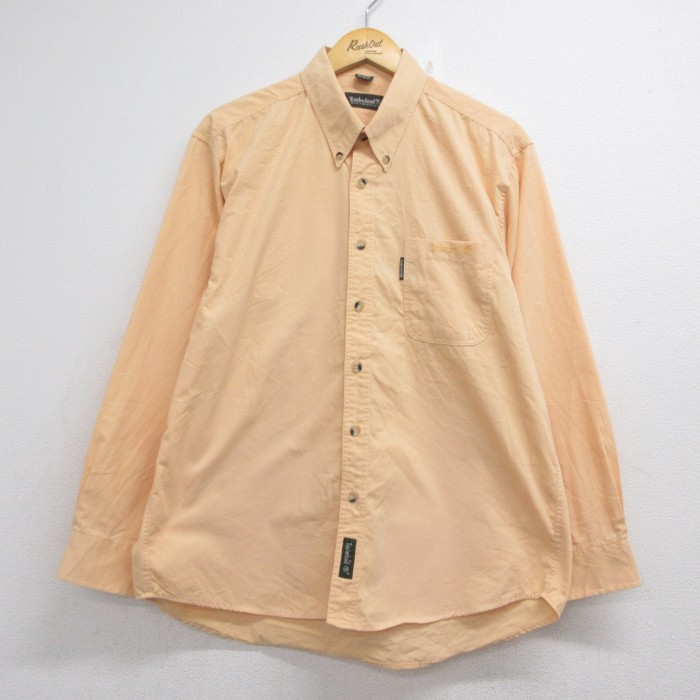 ティンバーランド 90s 長袖シャツ オレンジ メンズL相当 | 古着