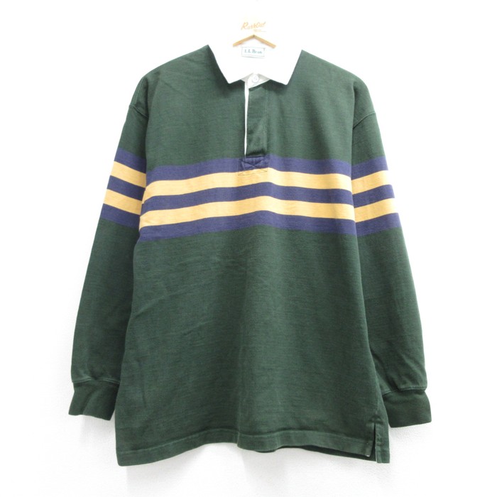エルエルビーン 90s 長袖シャツ ラガー グリーン メンズL相当 | 古着
