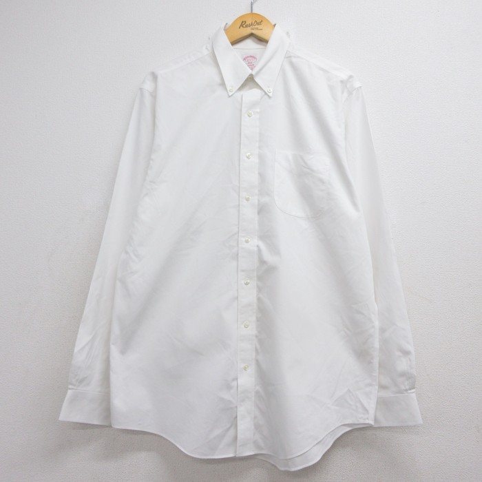 ブルックスブラザーズ 長袖シャツ MADISON ホワイト L | 古着 26aug26