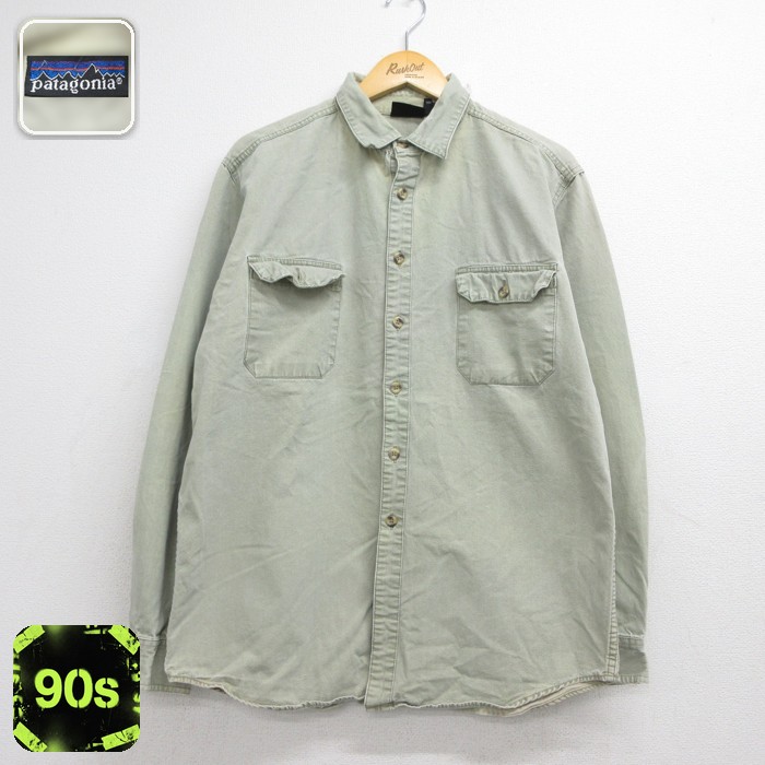 古着通販 XL☆古着 パタゴニア patagonia 長袖 ブランド シャツ メンズ