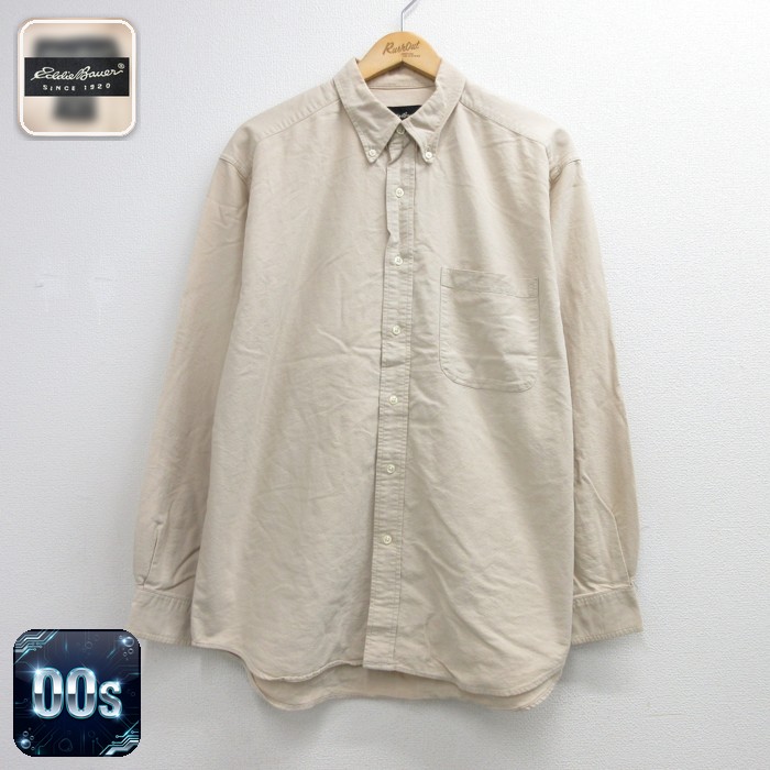 エディーバウアー 00s 半袖シャツ 胸ポケット ベージュ メンズXL相当 | 古着