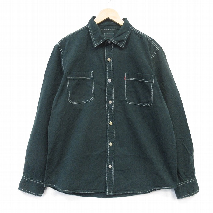 リーバイス 長袖シャツ グリーン メンズXL相当 | 古着
