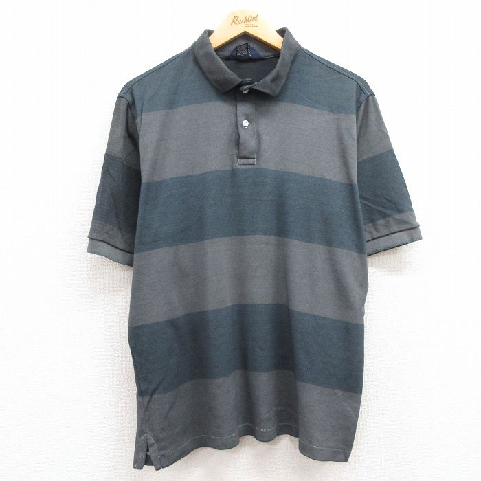 【50%OFF】ランズエンド 90s 半袖ポロシャツ ブラント グレー メンズXL相当 | 古着