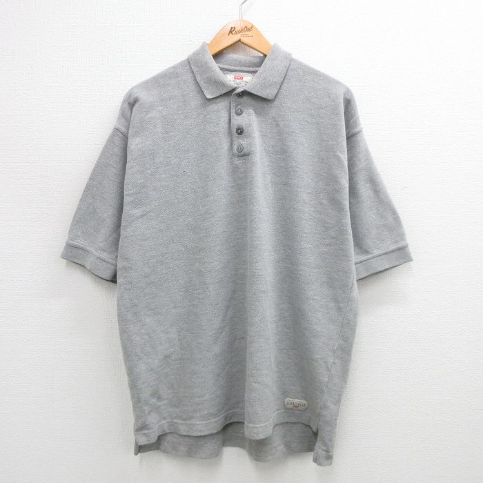リーバイス 00s 半袖ポロシャツ 鹿の子 グレー XL | 古着