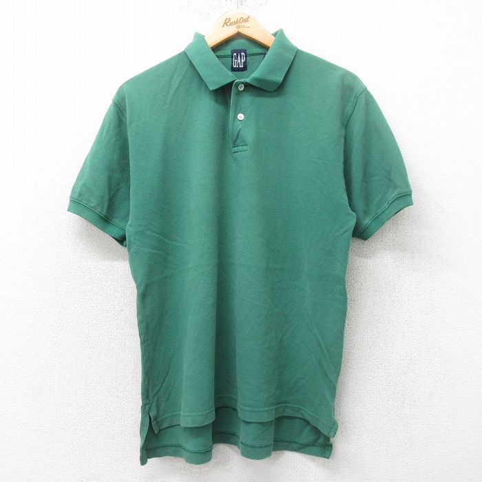 ギャップ 90s 半袖ポロシャツ 鹿の子 グリーン L | 古着
