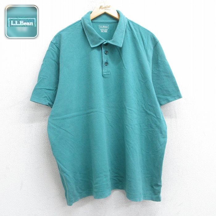 【50%OFF】エルエルビーン 半袖ポロシャツ グリーン XL | 古着