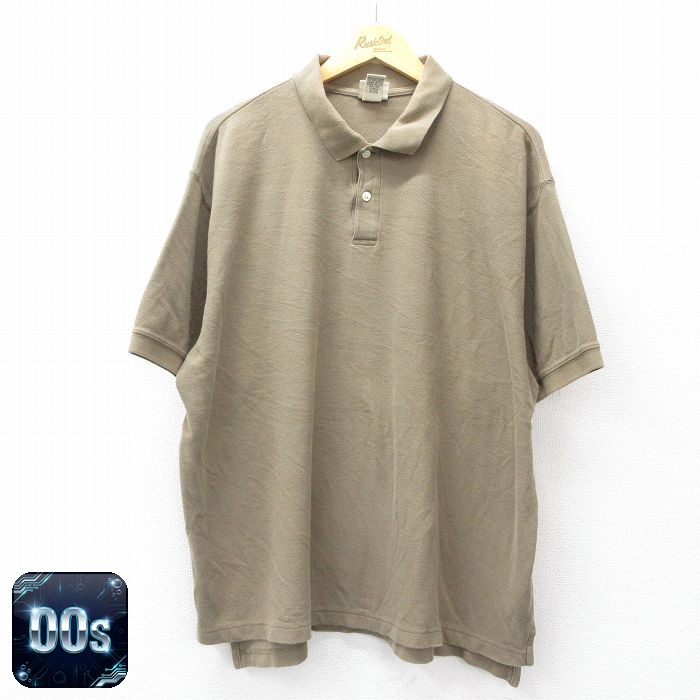 【50%OFF】エルエルビーン 00s 半袖ポロシャツ ベージュ XL | 古着