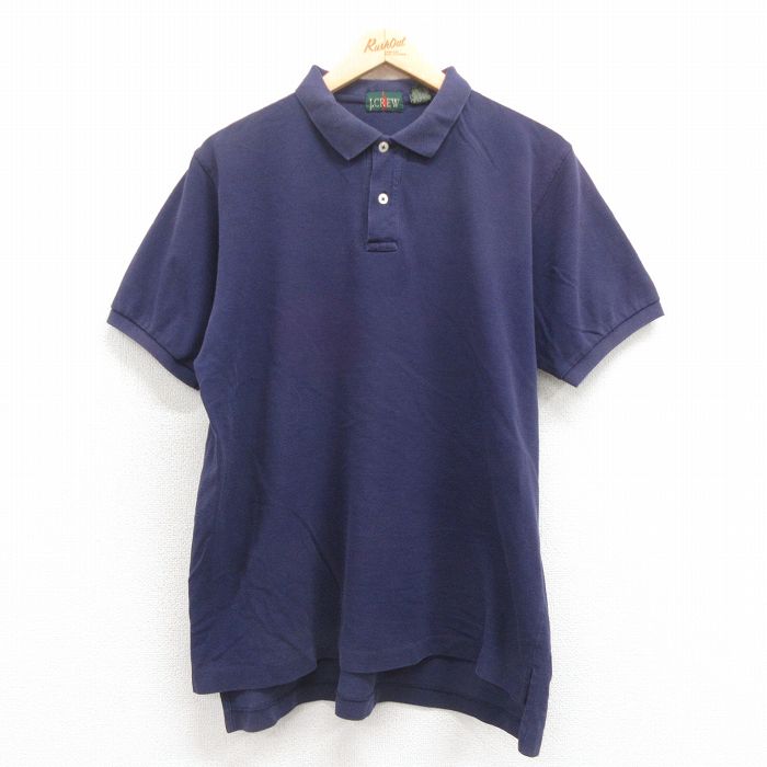 ジェイクルー 90s 半袖ポロシャツ 鹿の子 パープル XL | 古着