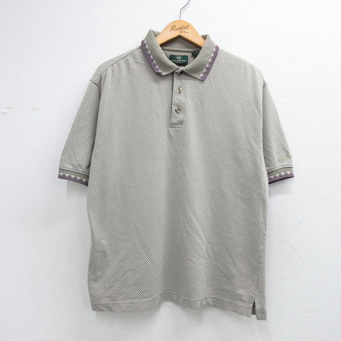 ドッカーズ 半袖ポロシャツ カーキ XL | 古着
