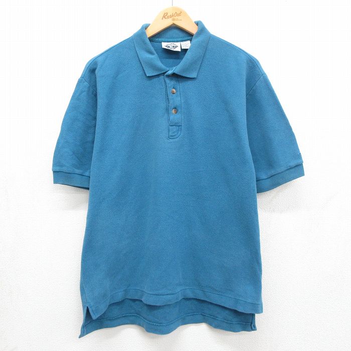 ドッカーズ 90s 半袖ポロシャツ ライトブルー XL | 古着