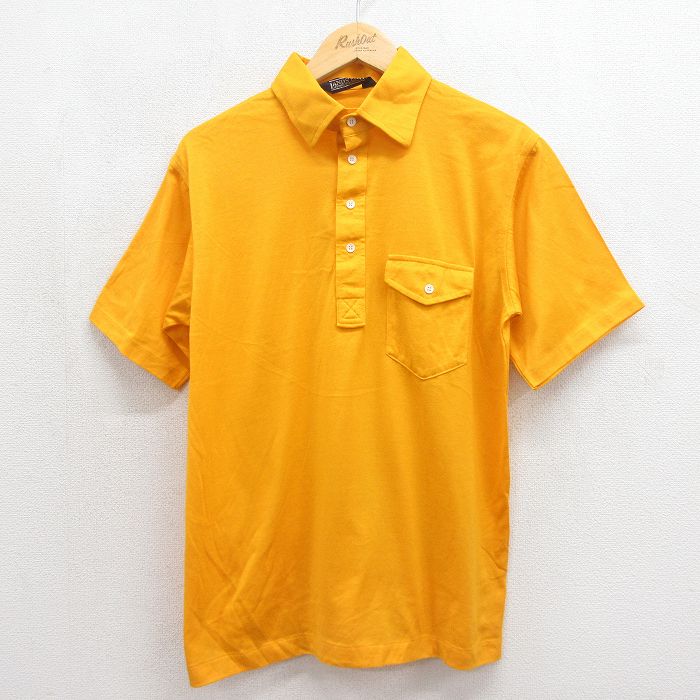 ランズエンド 90s 半袖ポロシャツ イエロー L | 古着