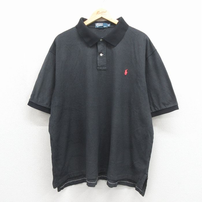 ラルフローレン 90s 半袖ポロシャツ ワンポイントロゴ グレー XL | 古着