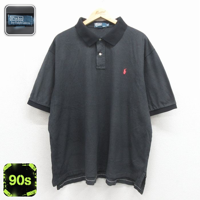 【20%OFF】ラルフローレン 90s 半袖ポロシャツ ワンポイントロゴ グレー メンズXL相当 | 古着