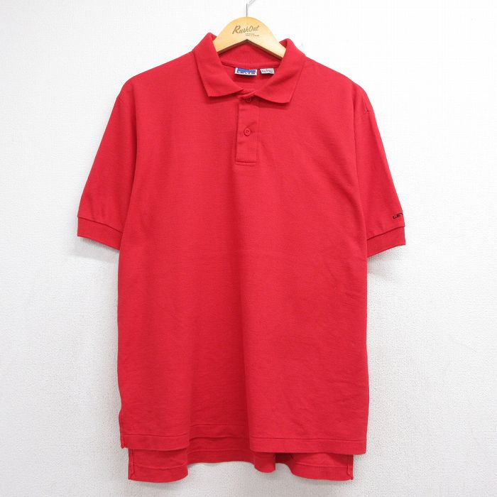 リーバイス 80s 半袖ポロシャツ レッド メンズXL相当 | 古着