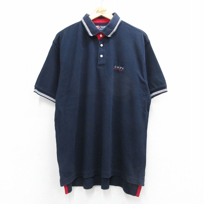 ラルフローレン 90s 半袖ポロシャツ ワンポイントロゴ ネイビー メンズXL相当 | 古着