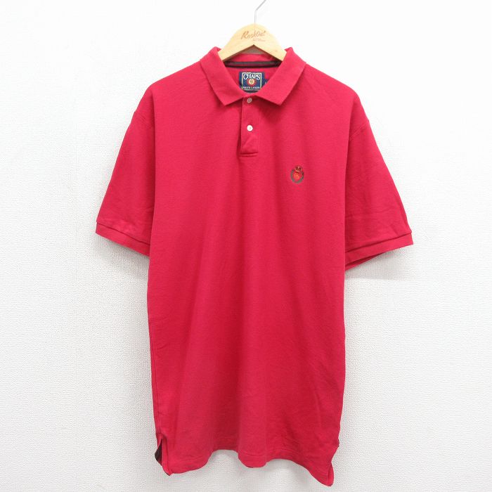 ラルフローレン 80s 半袖ポロシャツ ワンポイントロゴ レッド メンズXL相当 | 古着