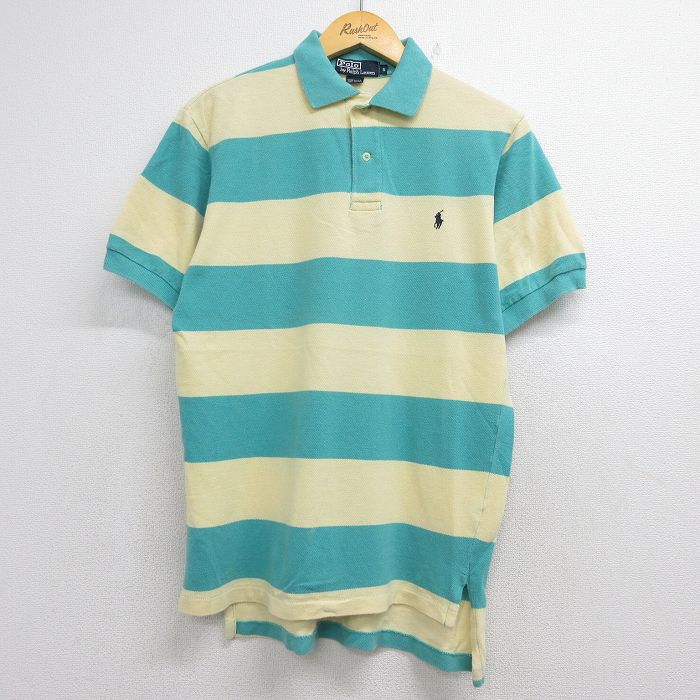 ラルフローレン 90s 半袖ポロシャツ ワンポイントロゴ イエロー メンズM相当 | 古着