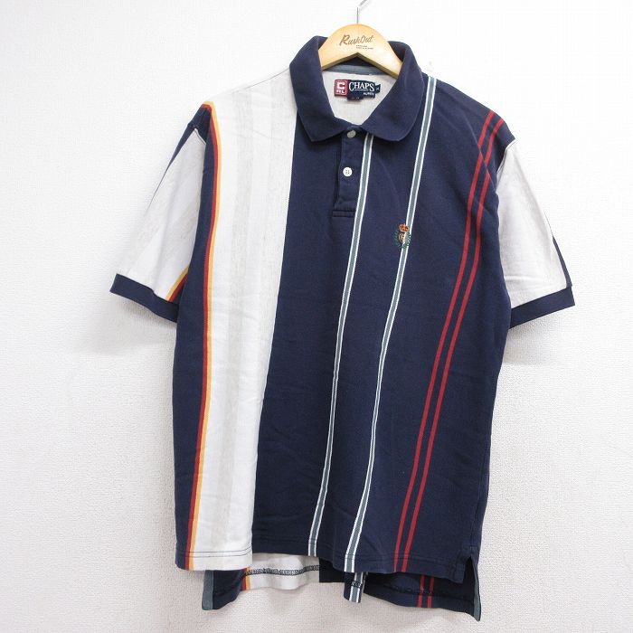 ラルフローレン 90s 半袖ポロシャツ ワンポイントロゴ ネイビー メンズXL相当 | 古着