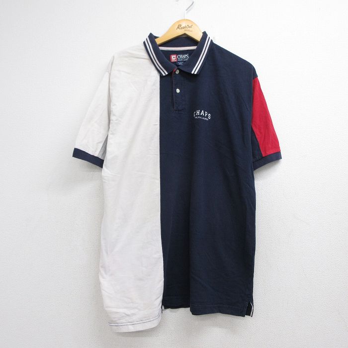 ラルフローレン 90s 半袖ポロシャツ ワンポイントロゴ ネイビー メンズL相当 | 古着