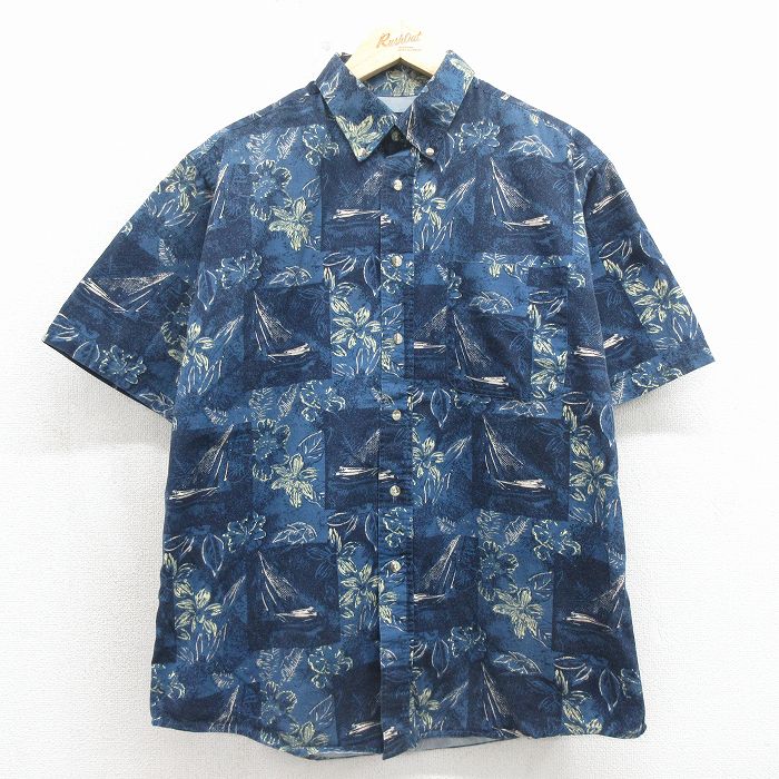 TRADERBAY 00s 半袖シャツ ヨット ネイビー L | 古着