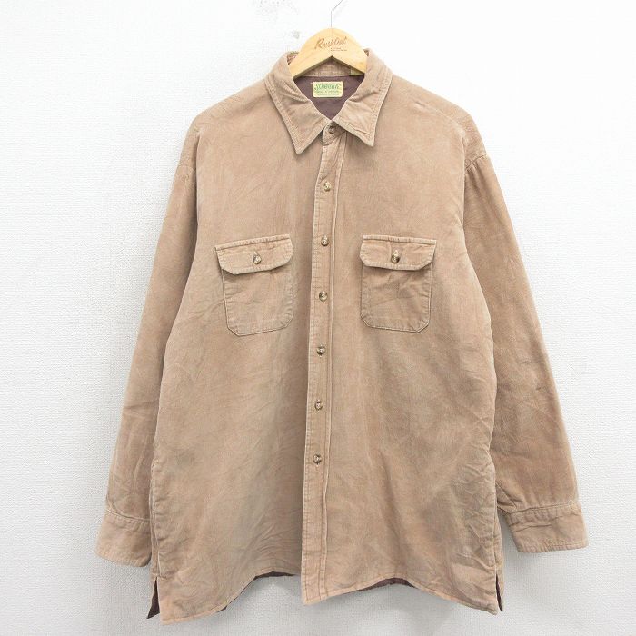 【20%OFF】セントジョンズベイ 80s コーデュロイシャツジャケット ベージュ XL | 古着