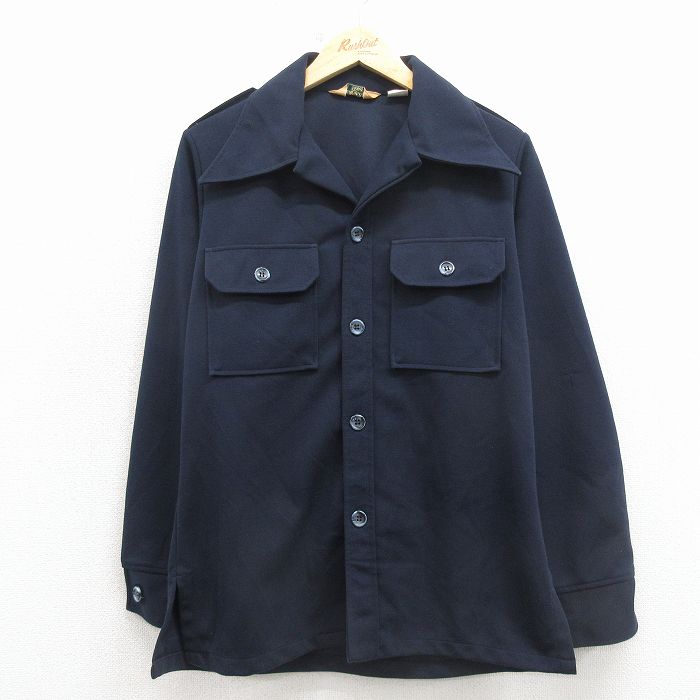 リーバイス パナテラ 70s 長袖シャツジャケット ネイビー M | 古着