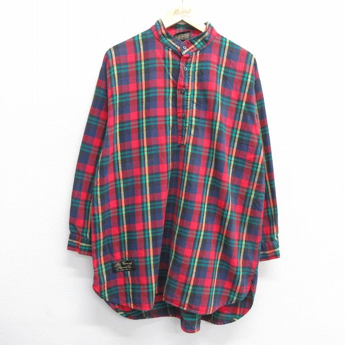 90s 長袖フランネルシャツ レッドチェック XL | 古着