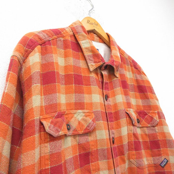 古着通販 XL☆古着 パタゴニア patagonia 長袖 ヘビー フランネル