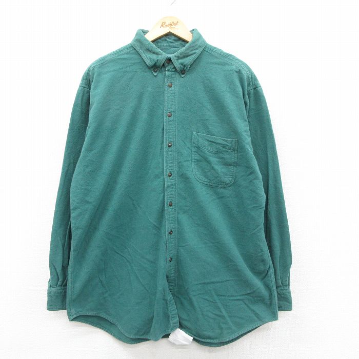 ウールリッチ 90s 長袖フランネルシャツ グリーン XL | 古着