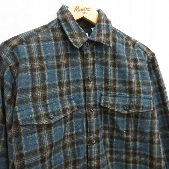 古着通販 M☆古着 ギャップ GAP 長袖 ウール シャツ メンズ 00年代 00s