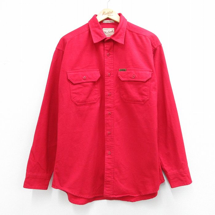ウールリッチ 00s 長袖フランネルシャツ シャモアクロス レッド XL | 古着