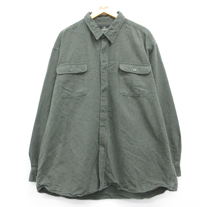 レッドヘッド 90s 長袖シャツ フランネル カーキ メンズXL相当 | 古着