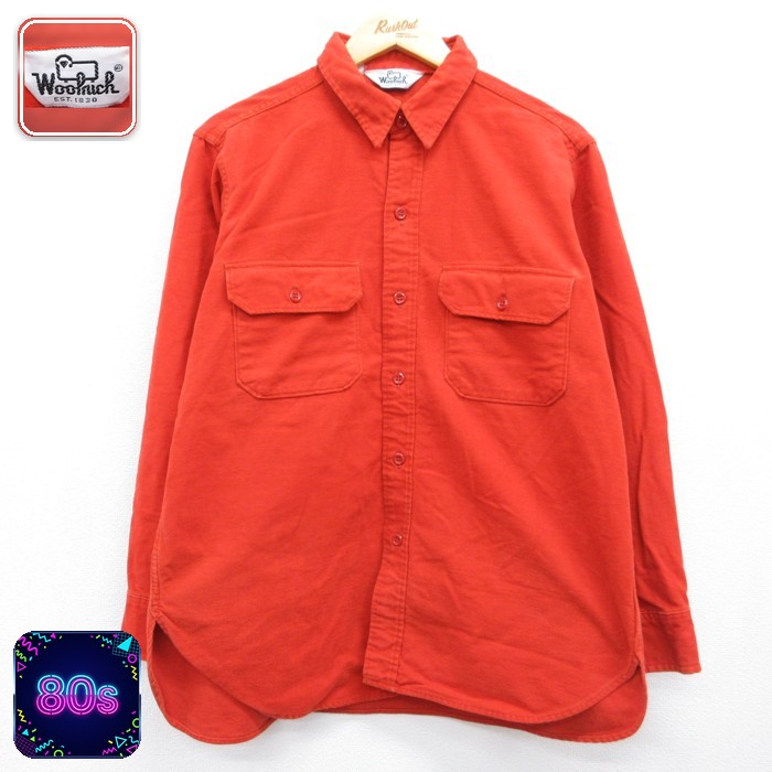 古着通販 XL☆古着 ウールリッチ Woolrich 長袖 シャツ メンズ 80年代