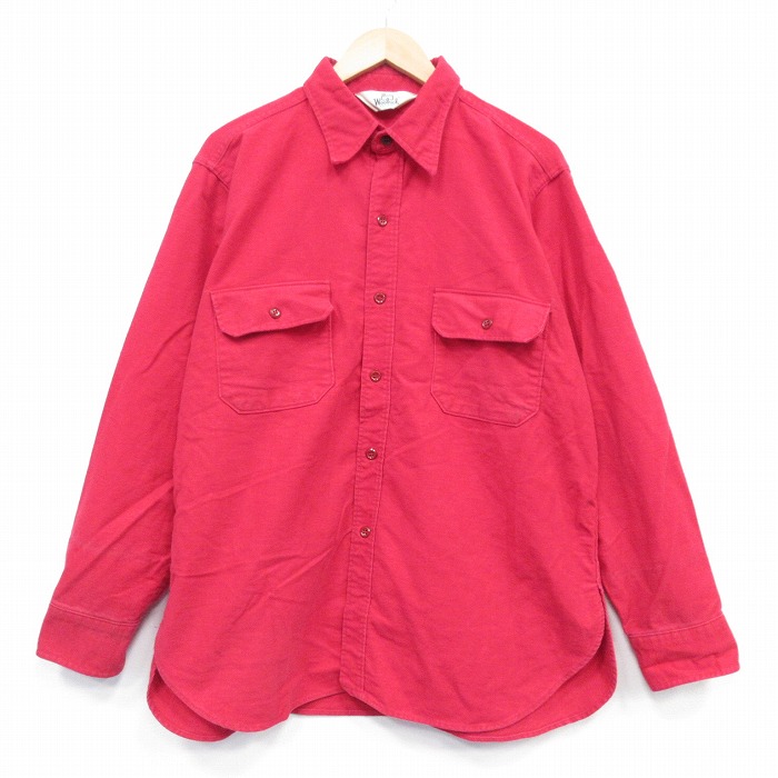 【20%OFF】ウールリッチ 80s 長袖シャツ レッド XL | 古着