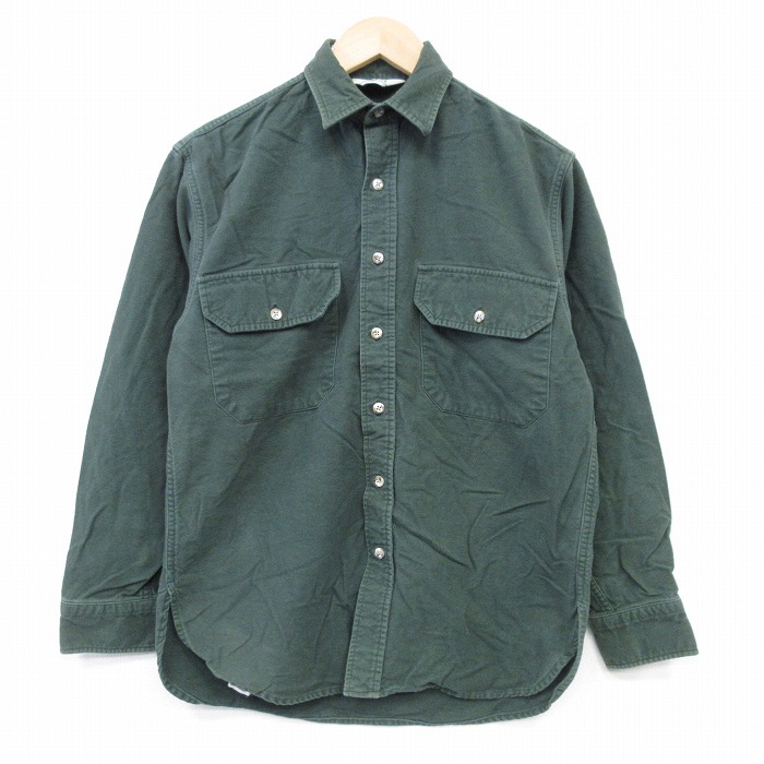【20%OFF】アールイーアイ 長袖フランネルシャツ グリーン M | 古着
