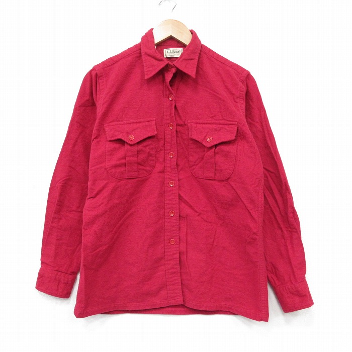 【20%OFF】エルエルビーン 90s 長袖フランネルシャツ ヘビー レッド M | 古着