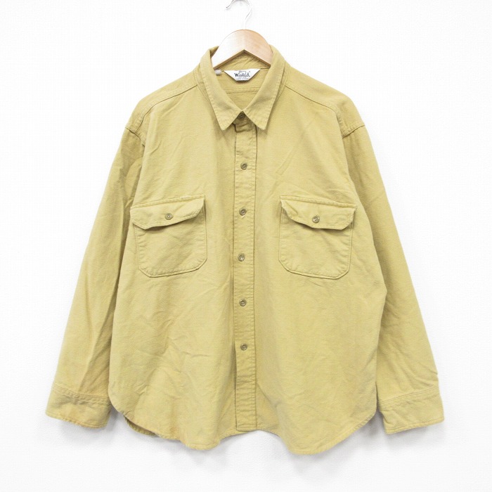 【20%OFF】ウールリッチ 80s 長袖フランネルシャツ ヘビー イエロー XL | 古着
