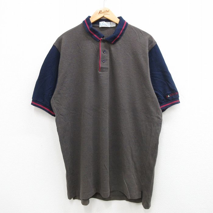 【50%OFF】90s 半袖ポロシャツ KOCH ブラウン XL | 古着