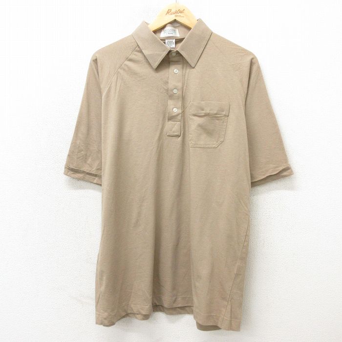 アロー 00s 半袖ポロシャツ ラグラン ベージュ XL | 古着
